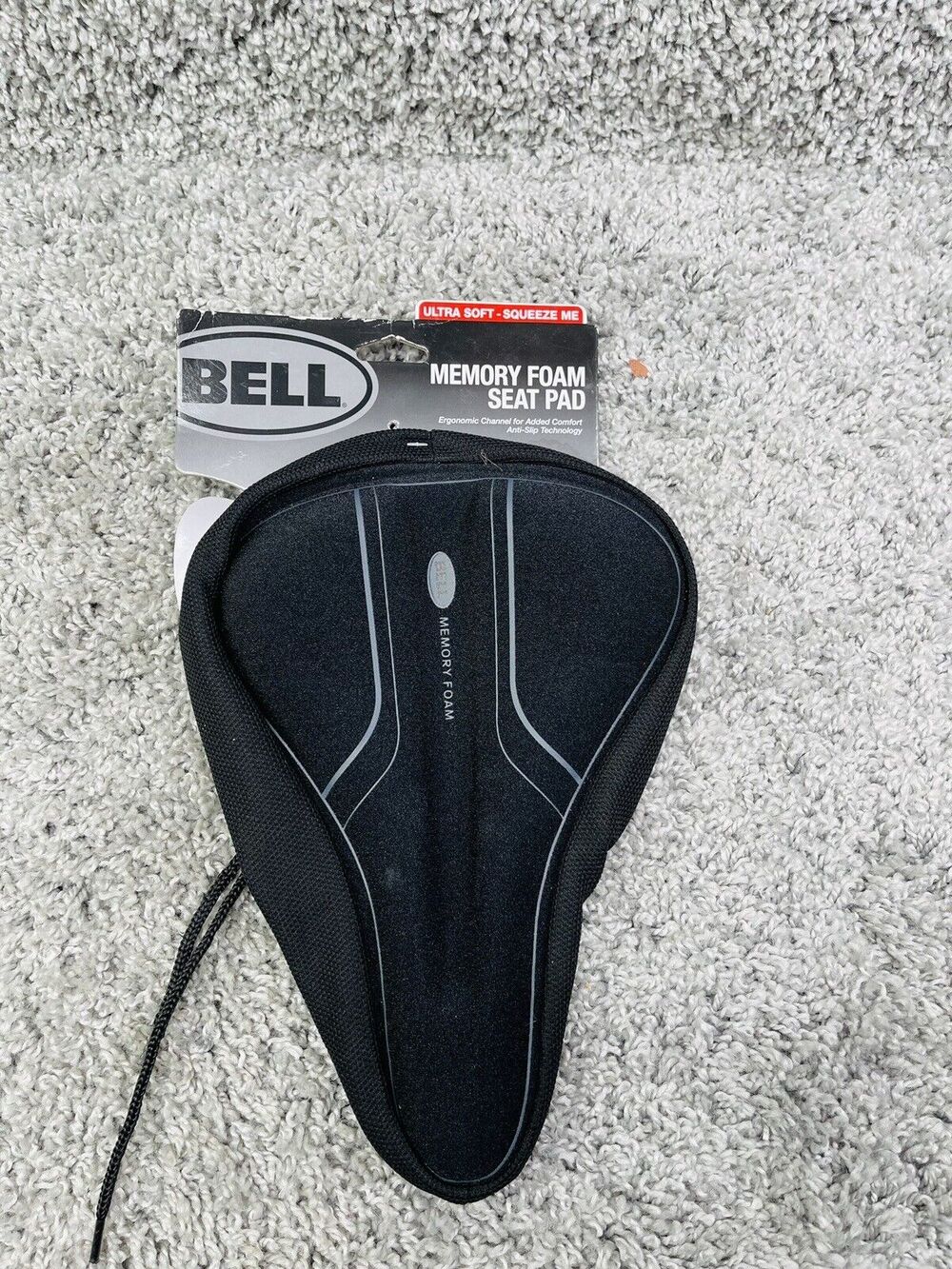 Bell Bicycle Bike Memory Foam Seat Pad Ultra Soft Ergonomic Channel Anti-Slip